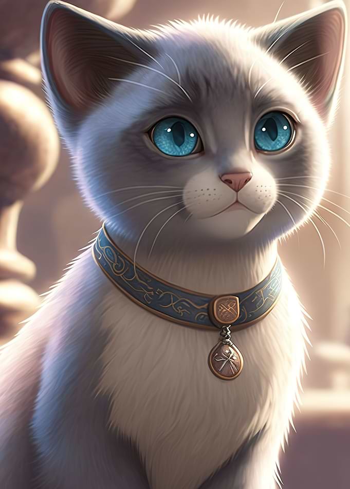Cat cute moon