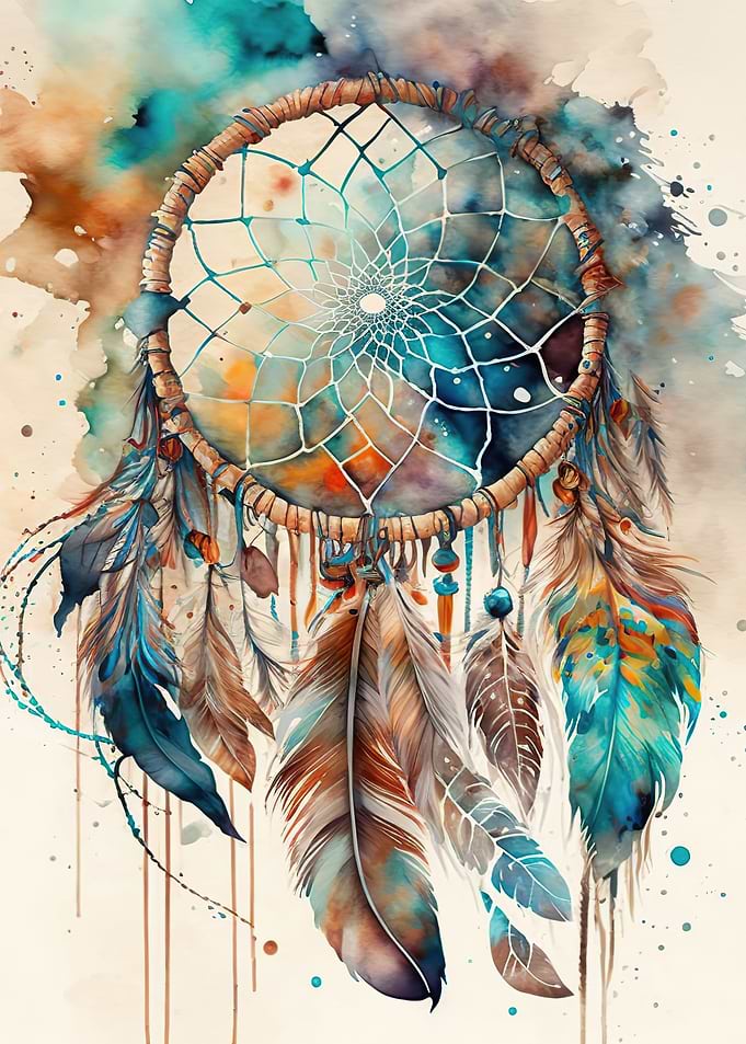 Colorful dreamcatcher