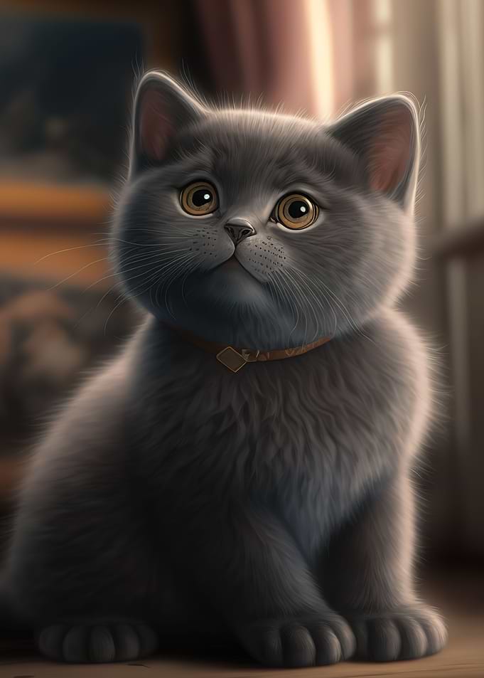 Cat cute moon
