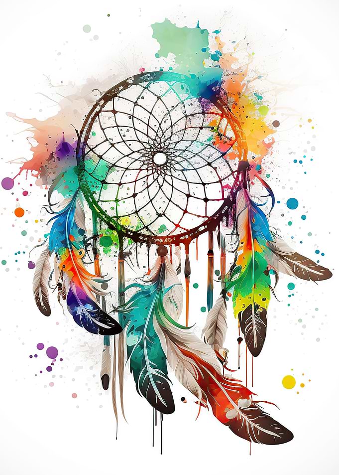 Colorful dreamcatcher