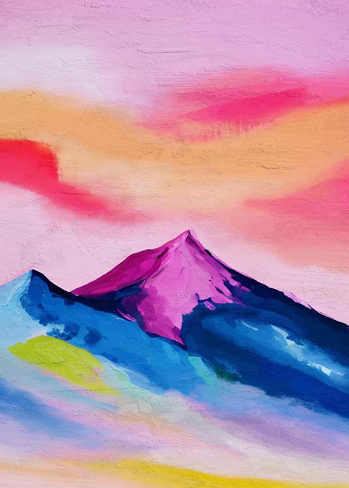 Travel painting high color