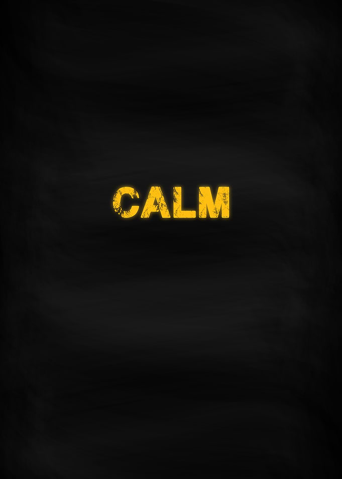 Calm Motivation Word