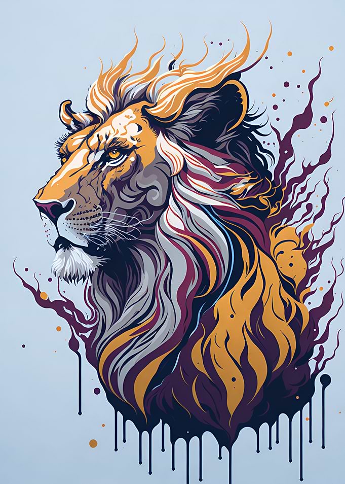 cartoon lion