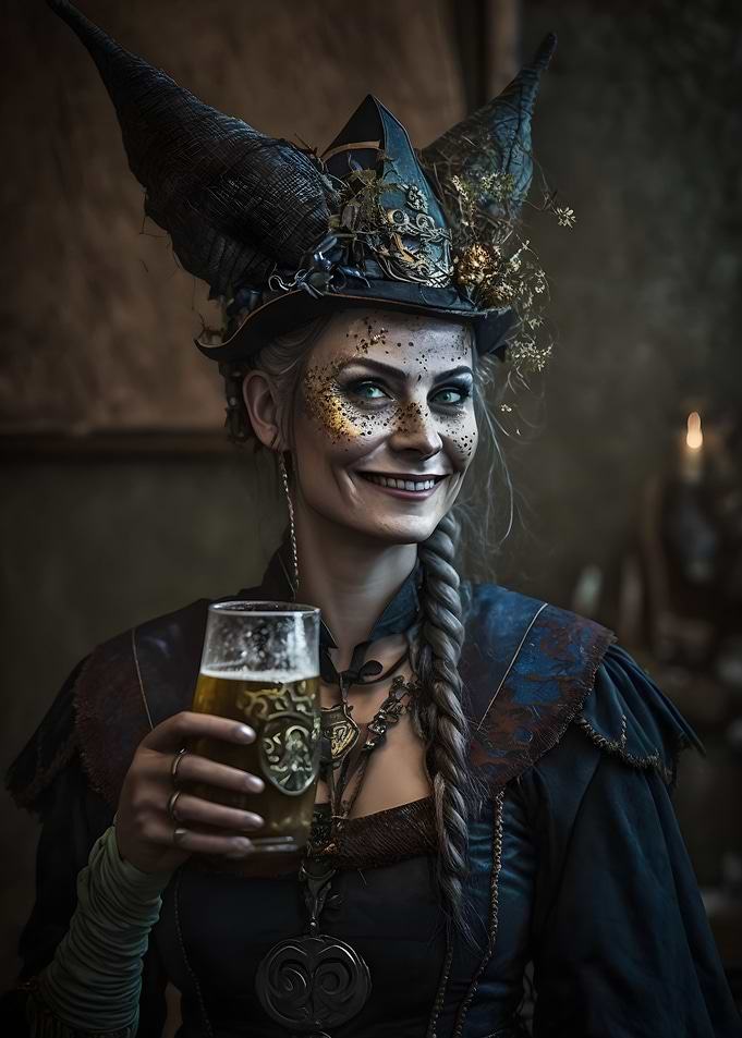 Cheerful Witch Cheers