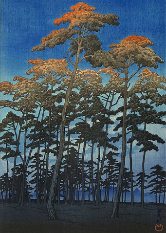 Kawase Hasui Pond Shakujii