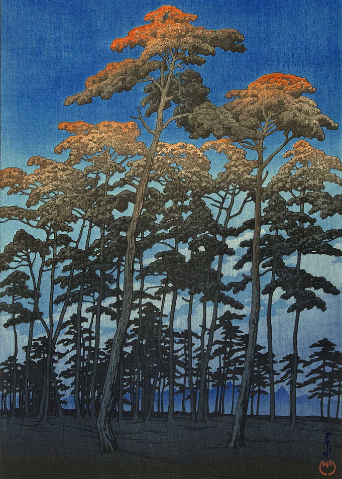 Kawase Hasui Pond Shakujii