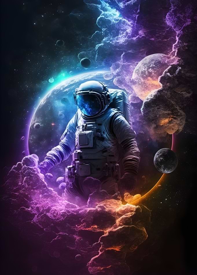 Astronaut Lost in Space
