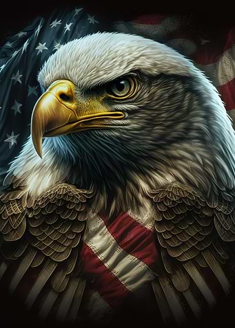 Eagle American Flag