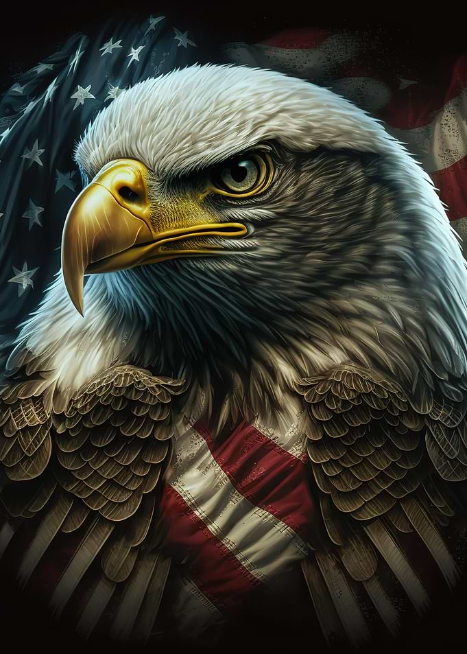 Eagle American Flag