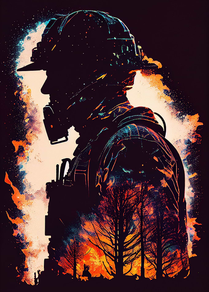 Firefighter Silhouette