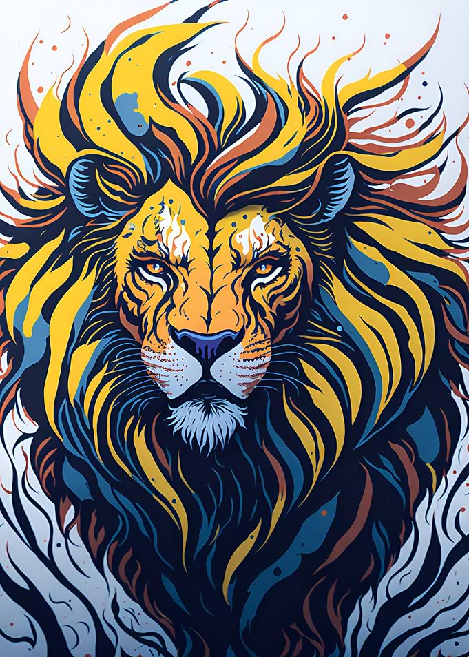cartoon lion