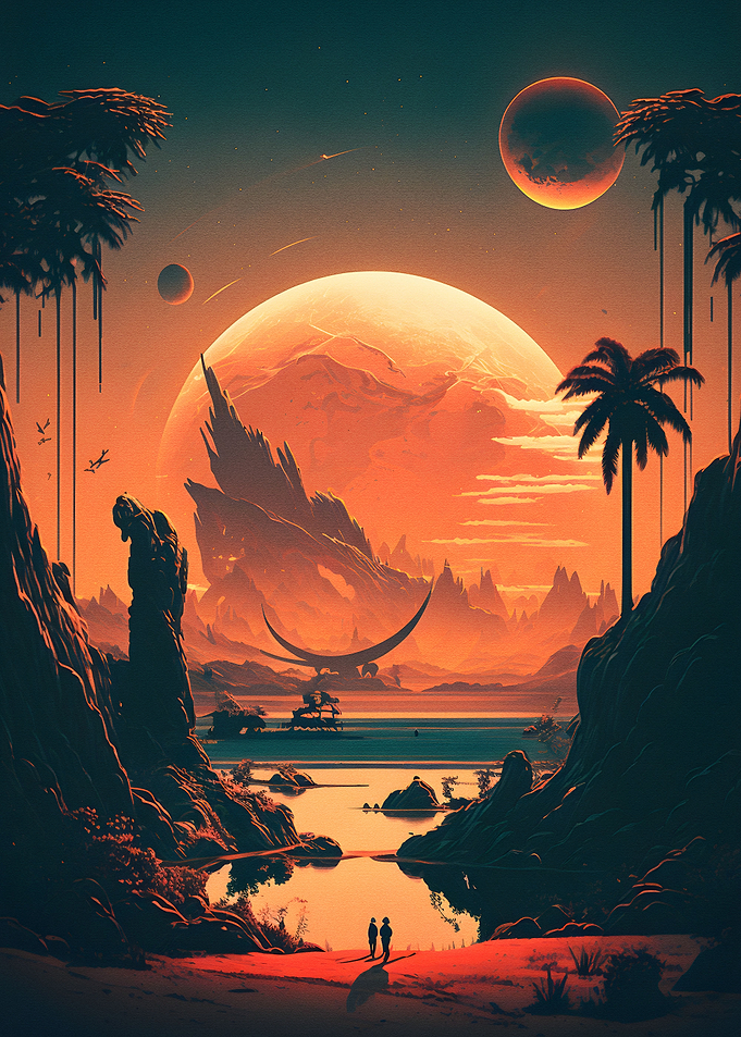 sunset in the beach