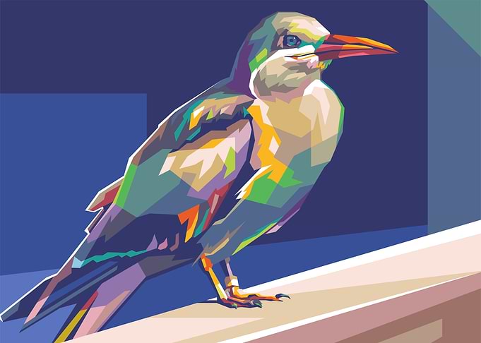 Beautifull Bird Popart