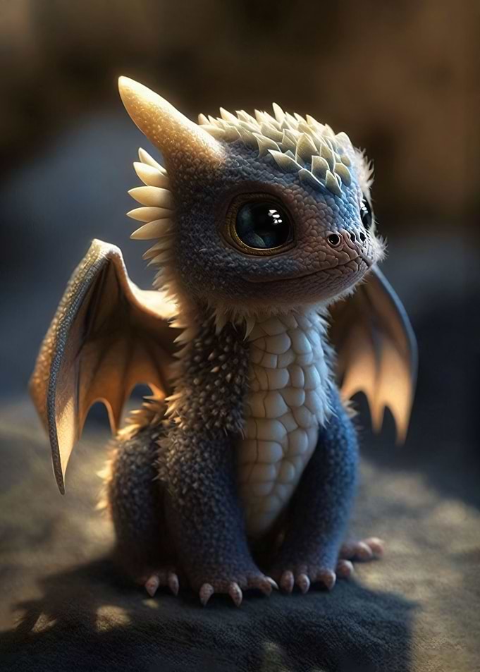 Cute Tiny Baby Dragon V2