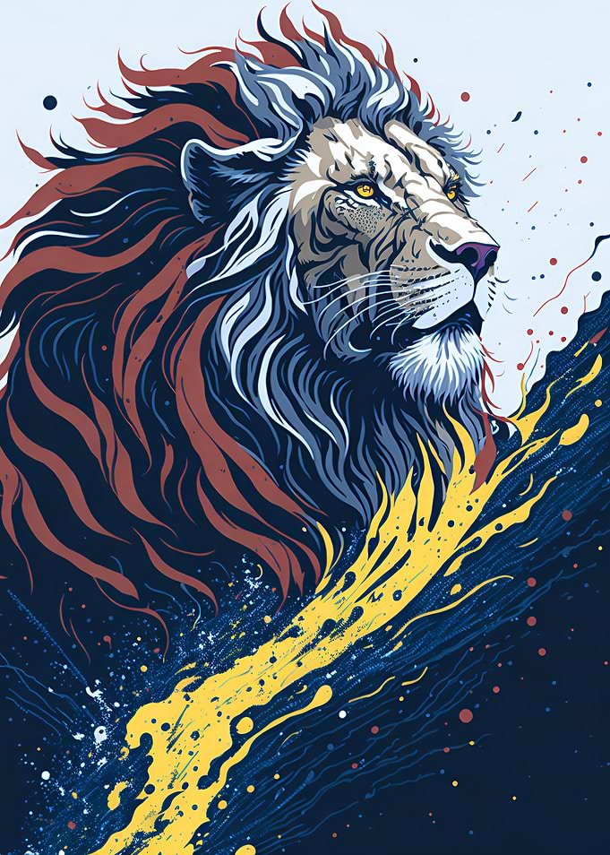 cartoon lion