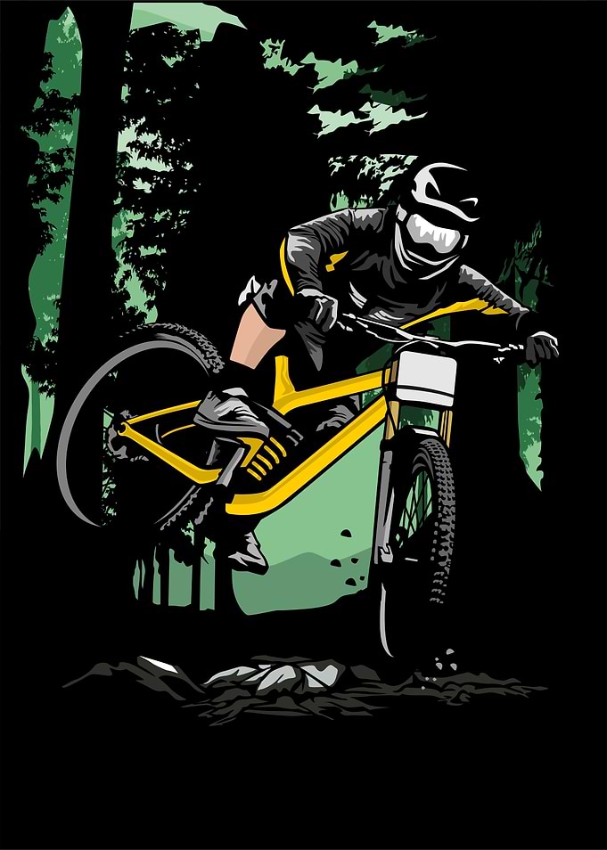 mountain bike design poste