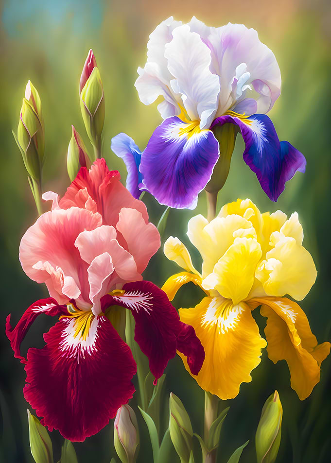 Flower Mother Bearded Iris