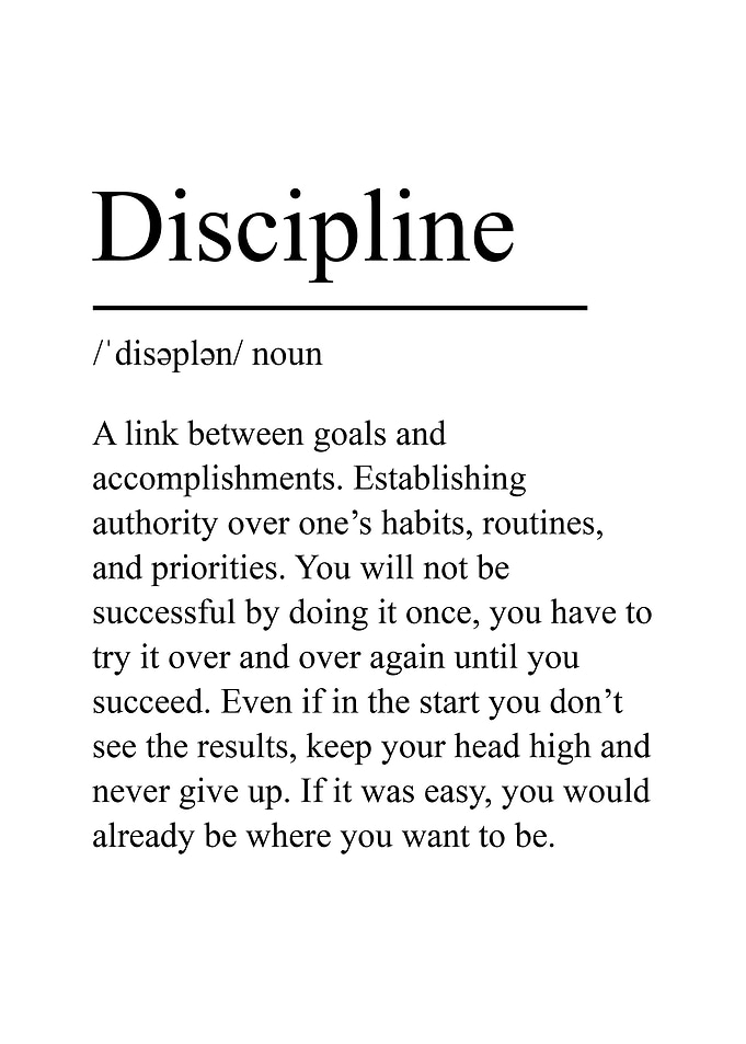 Discipline