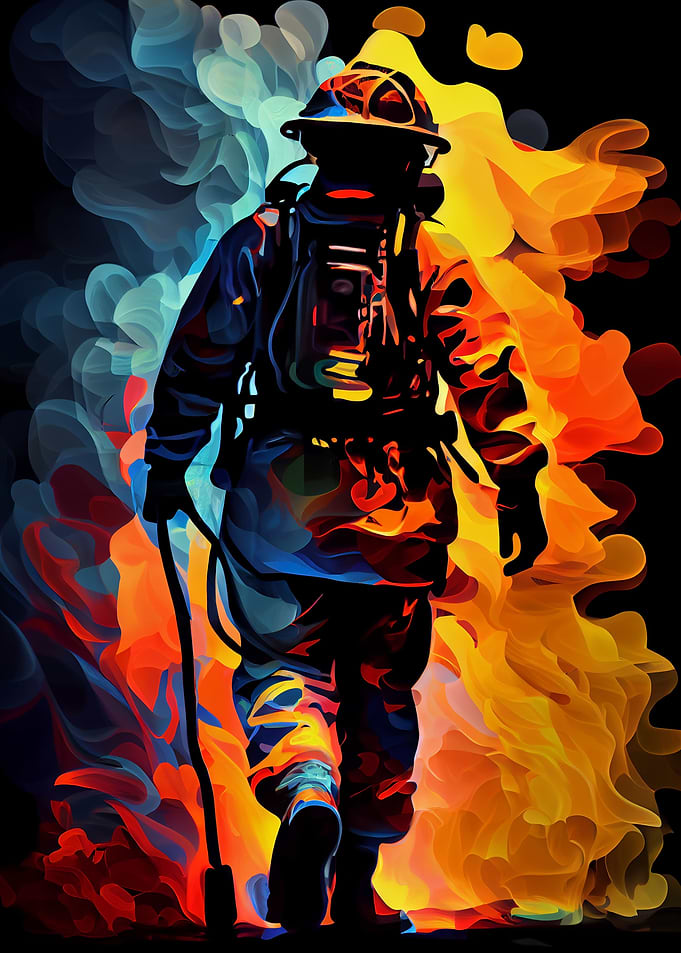 Firefighter Painting
