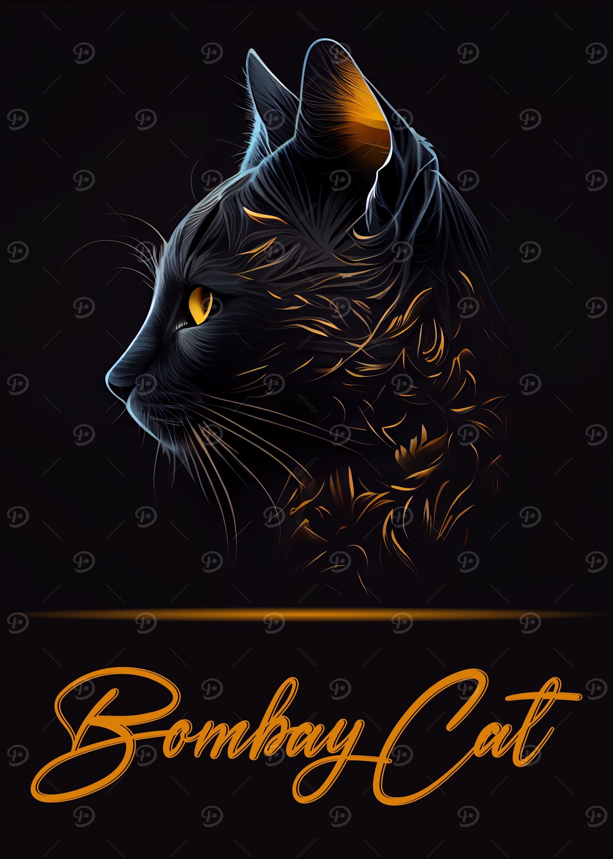 Bombay Cat Portrait