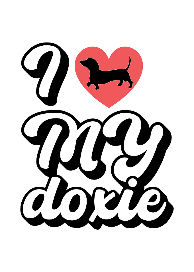 I Love My Doxie Vintage