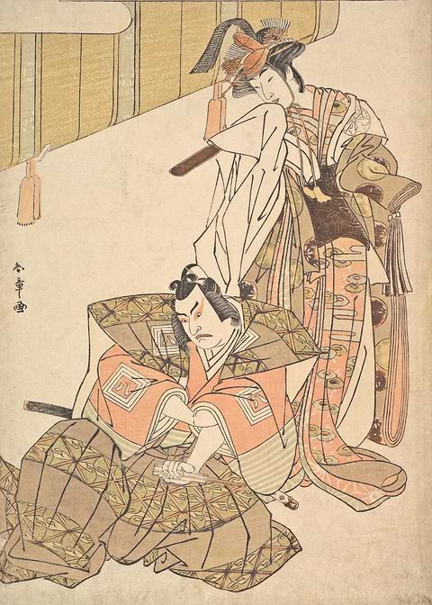 The Third Ichikawa — Japanese art metal poster