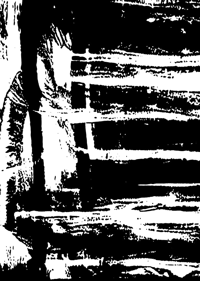 Black and white abstract