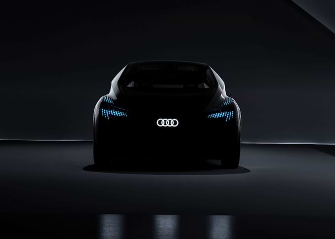 Black Audi Neon Car