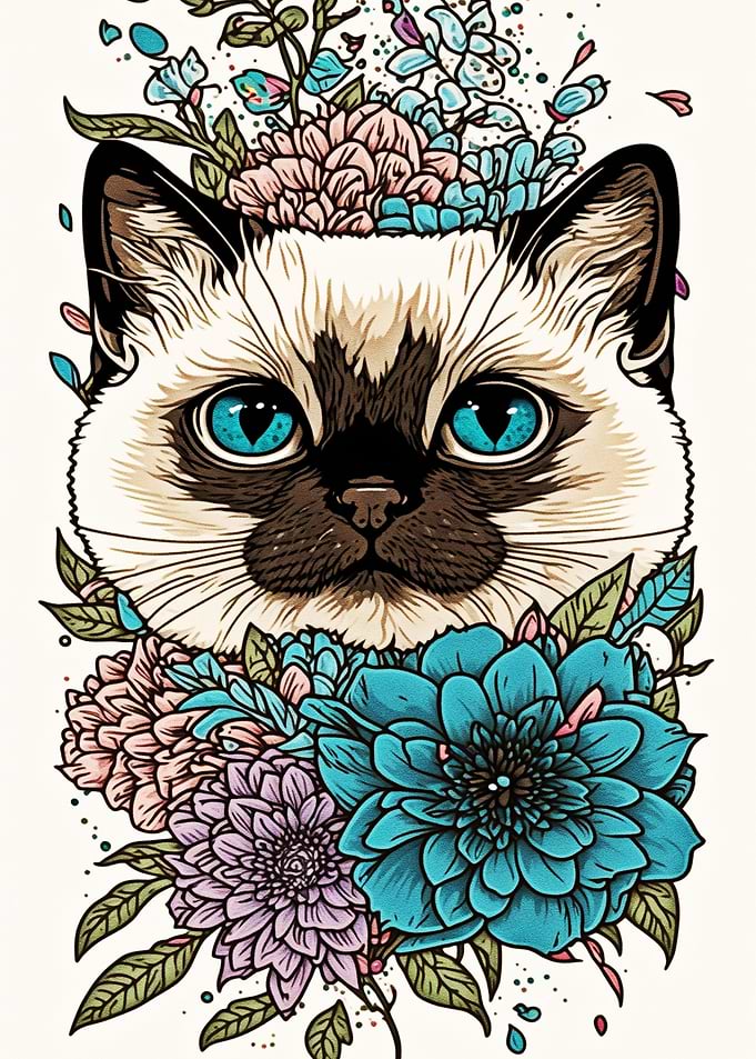 Painting Decoration Cat