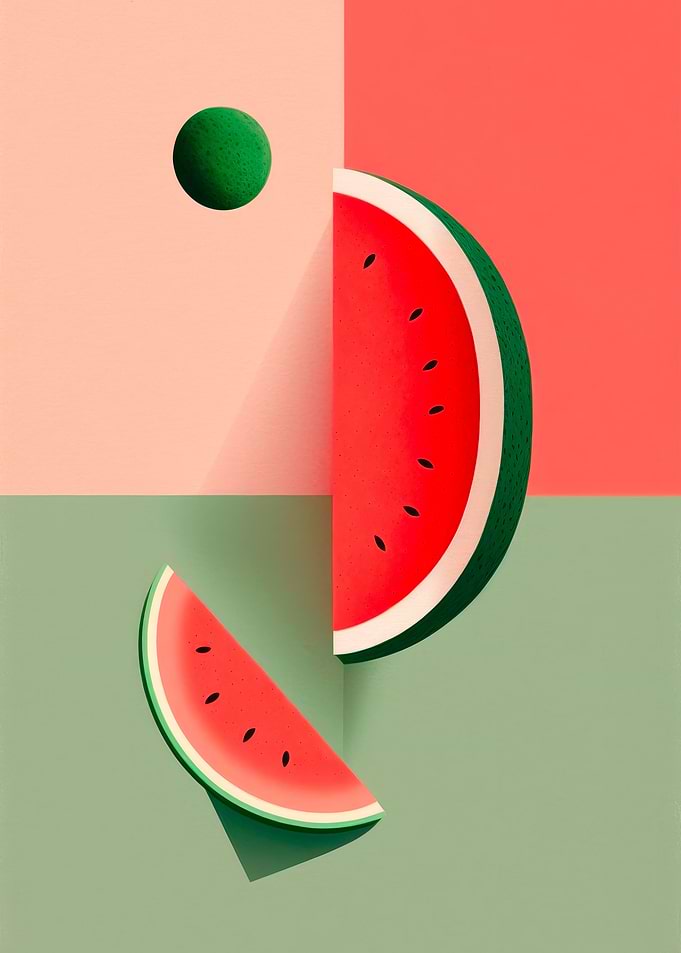 Red and Green Slice