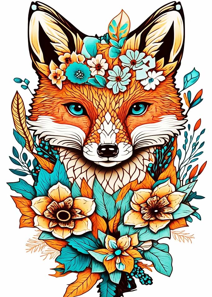 Painting Decoration Fox