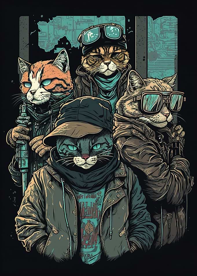 Cats black