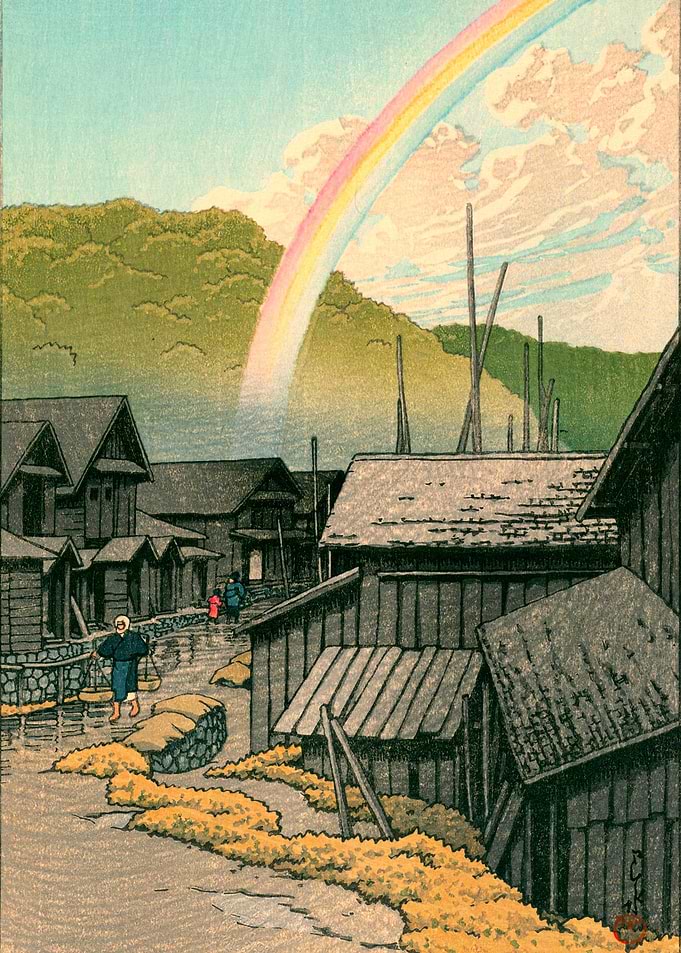 Kawase Hasui Rainbow