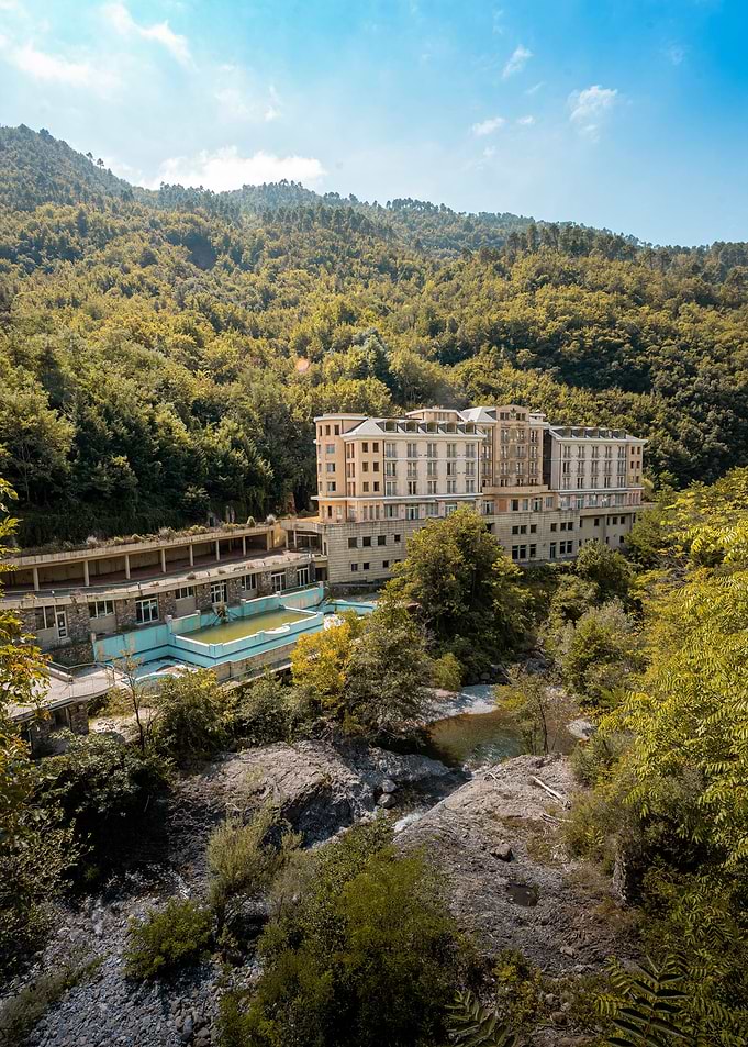 Abandoned luxury hotel