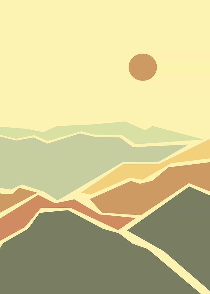 vintage landscape poster