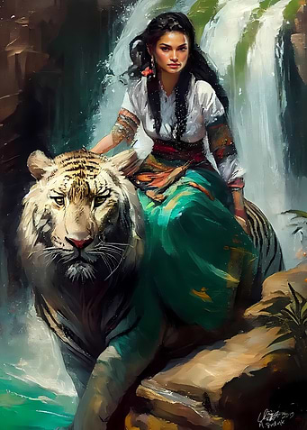 oil painting of a Princess