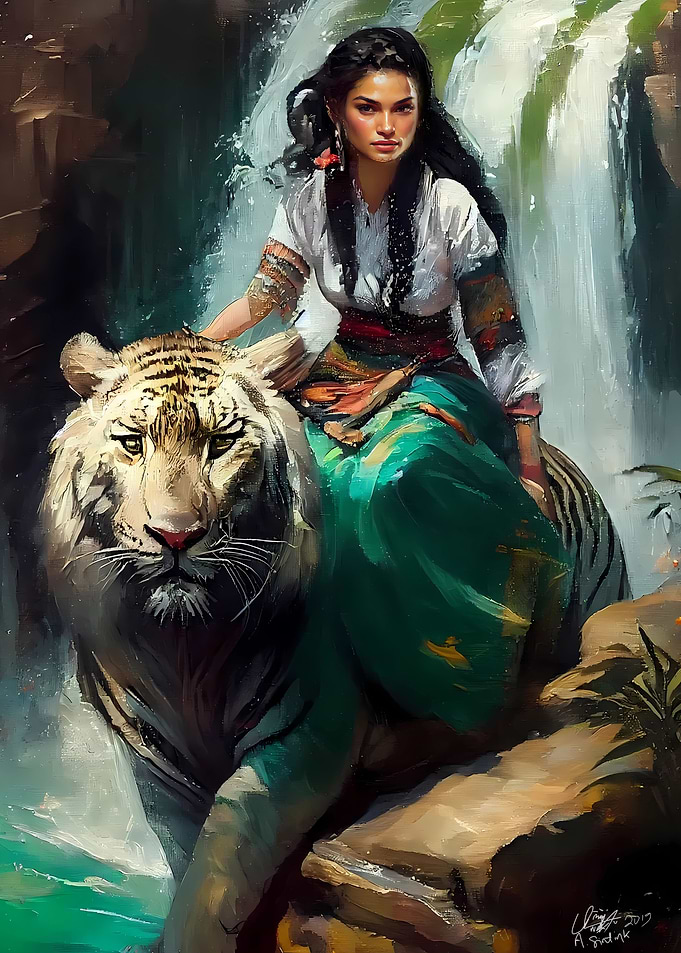 oil painting of a Princess