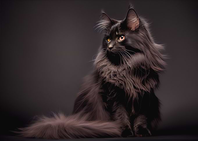 black Maine Coon