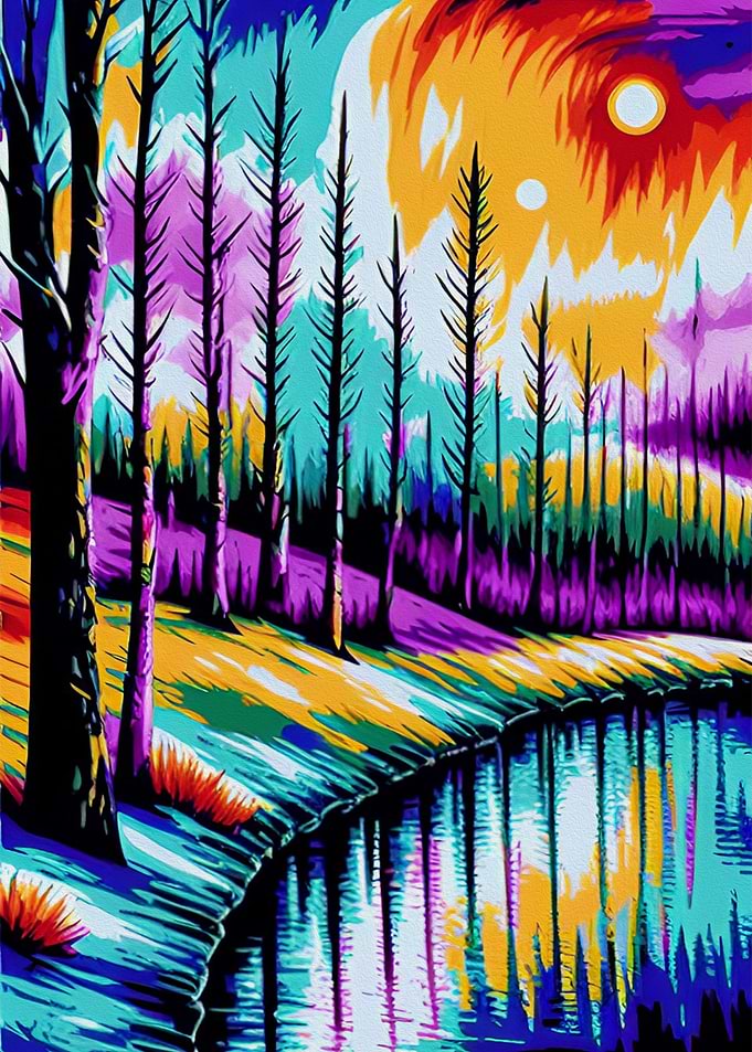 Sky Between the Trees