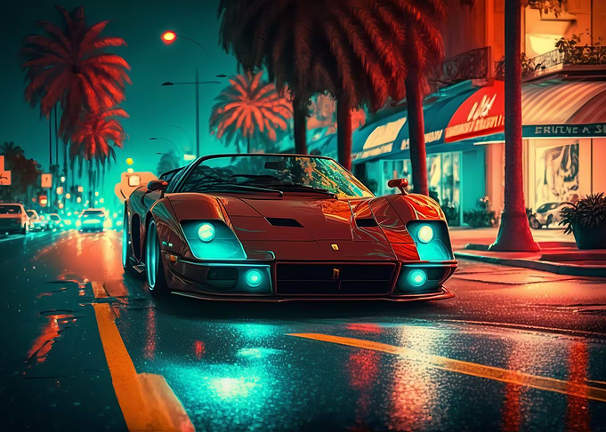 Sport Car in Miami