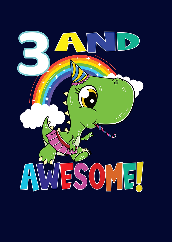 3 And Awesome Birthday