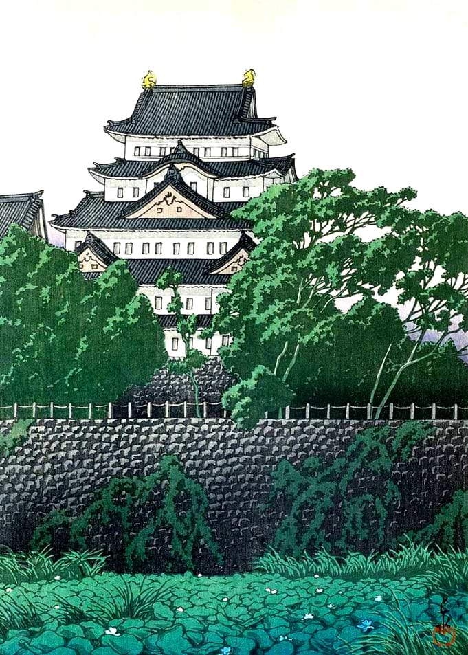Kawase Hasui Nagoya Castle