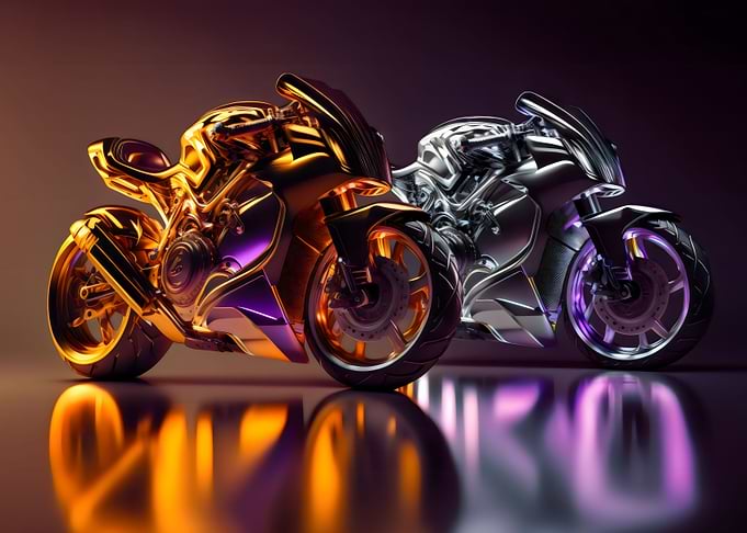 neon motorcycle 009