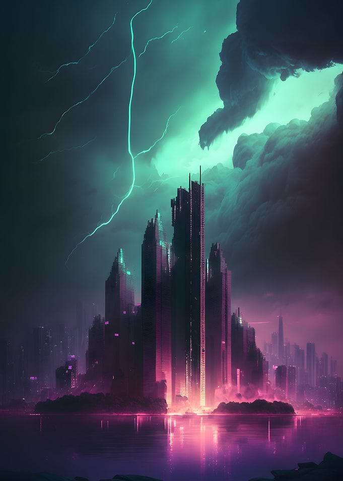 Futuristic City Building