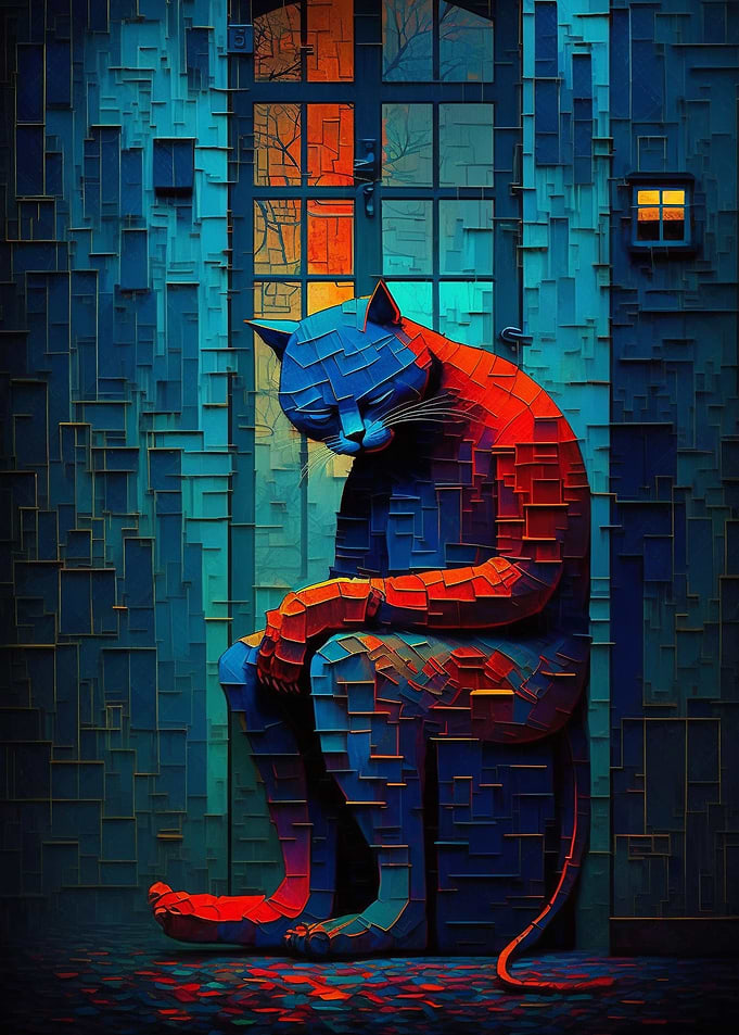 Classic Cat Art 1