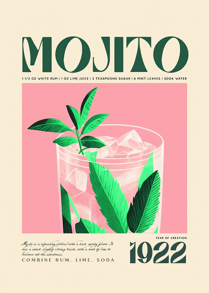 Mojito Cocktail Art 1922