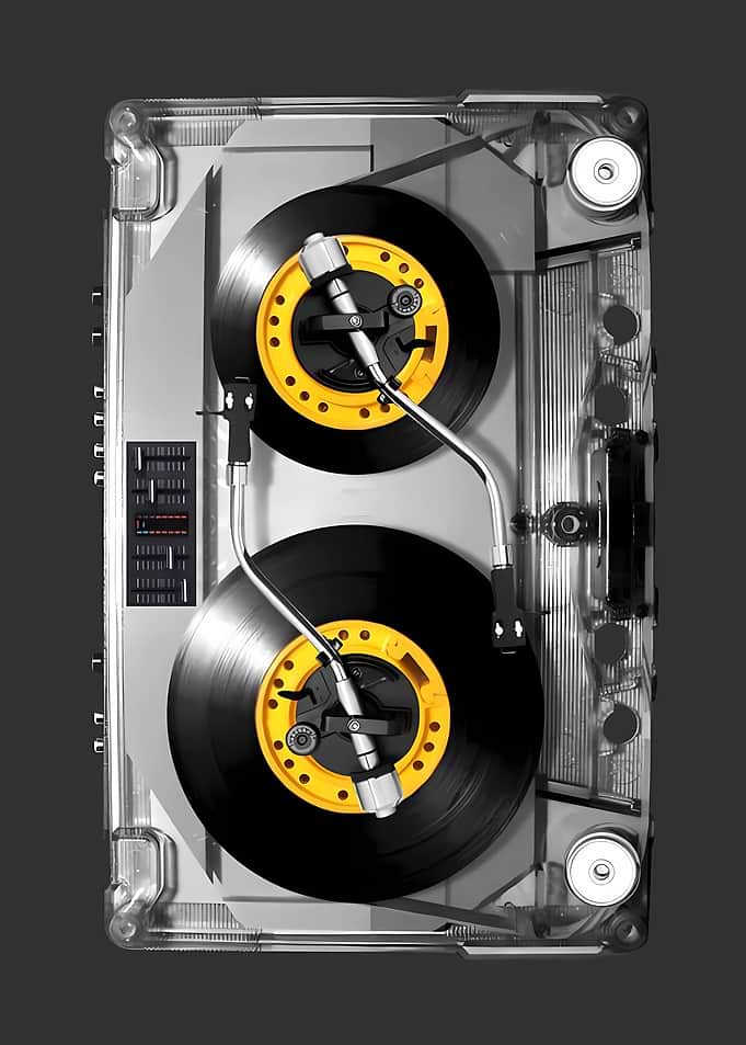Cassette DJ Turntable