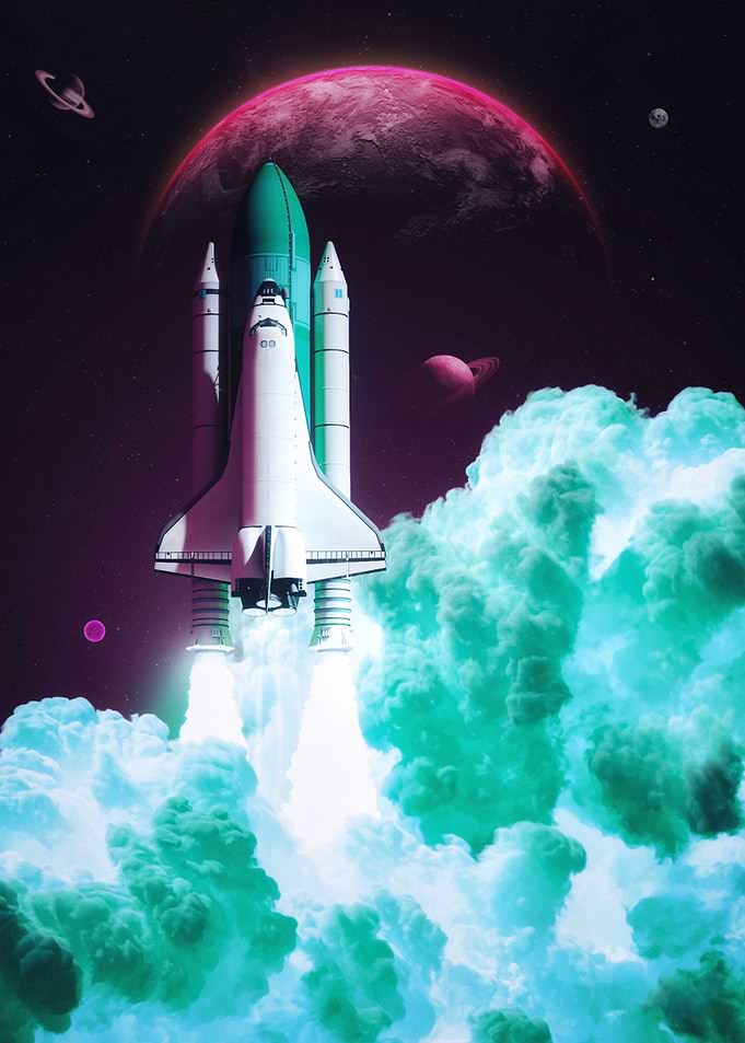 Infrared Rocket Take off