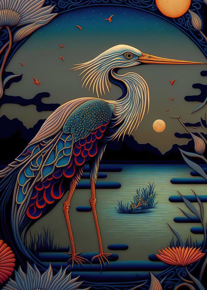Beautiful heron