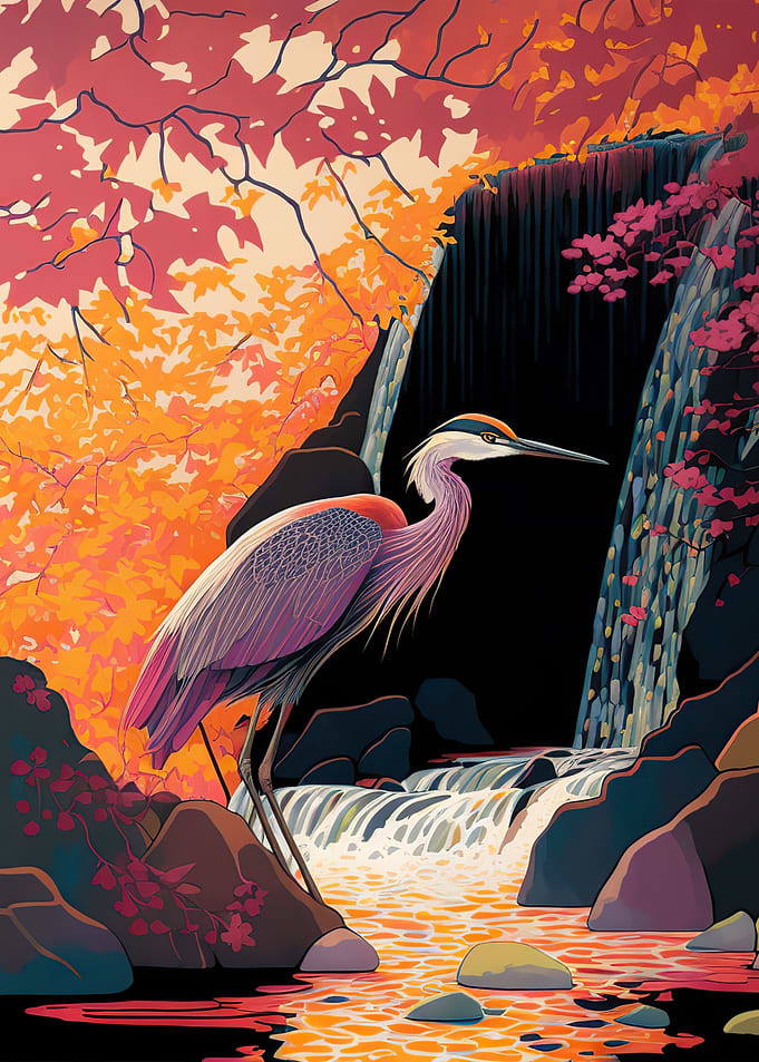 Beautiful heron